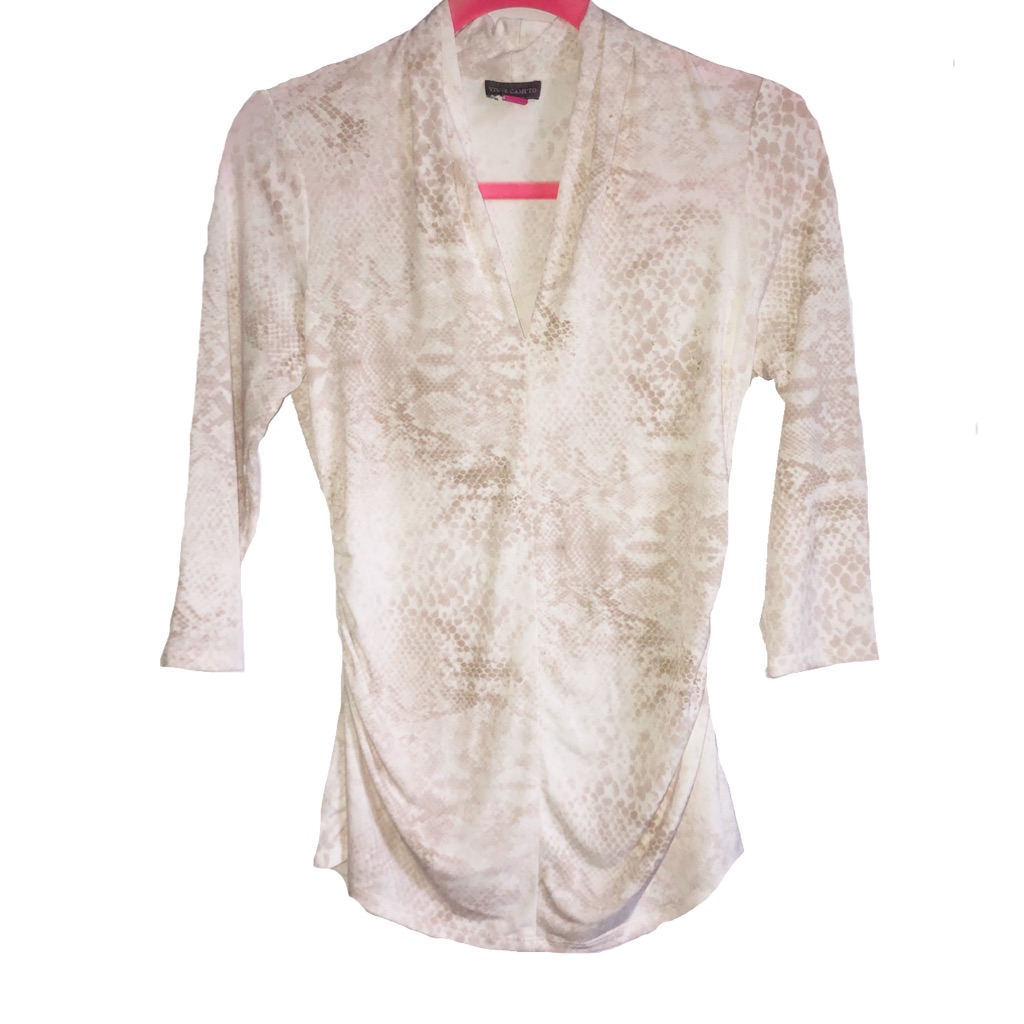 Vince Camuto Python Print Blouse